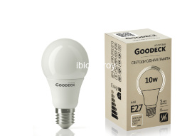 Лампа LED Goodeck 10Вт Стандарт A60 230В 4100K E27 - 